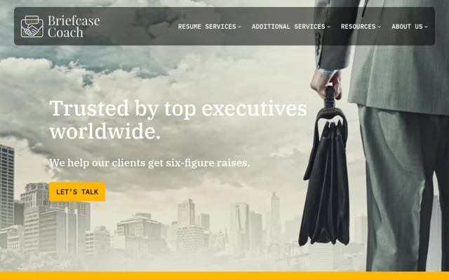 Briefcase Coach website